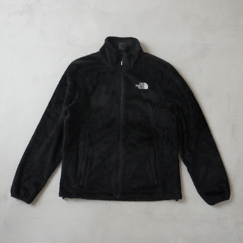 The North Face Osito Fleece Jacket Medium Womens Black Full Zip Soft Fuzzy M